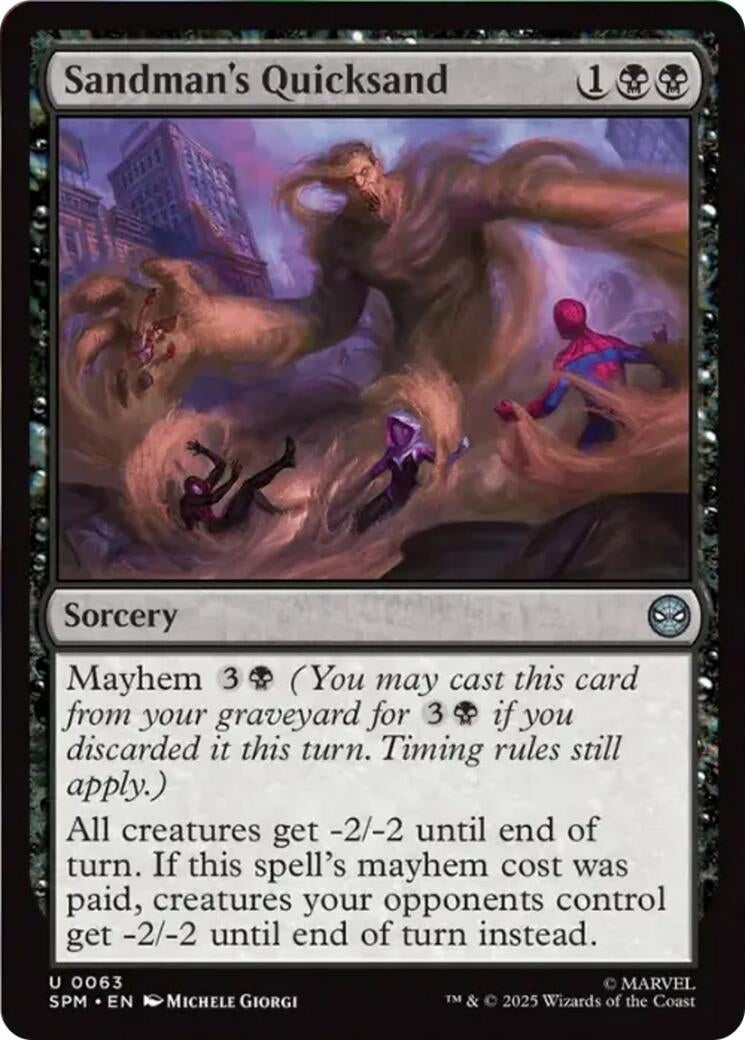 Image for Sandman's Quicksand (63) [Marvel's Spider-Man] - Magic: The Gathering