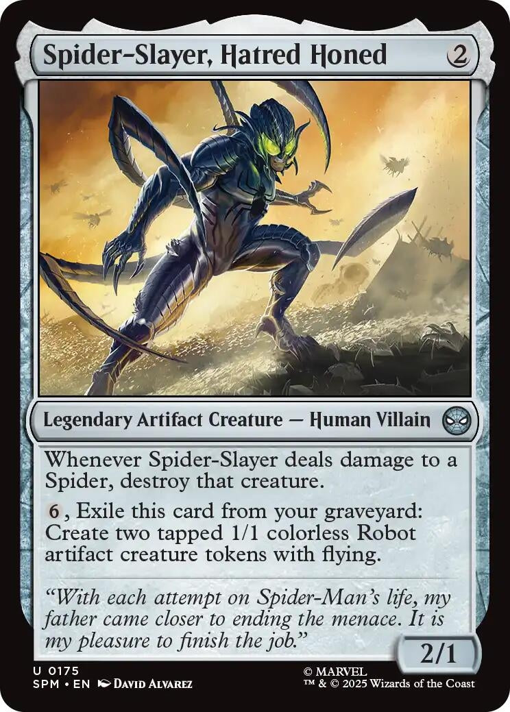 Image for Spider-Slayer, Hatred Honed (175) [Marvel's Spider-Man] - Magic: The Gathering