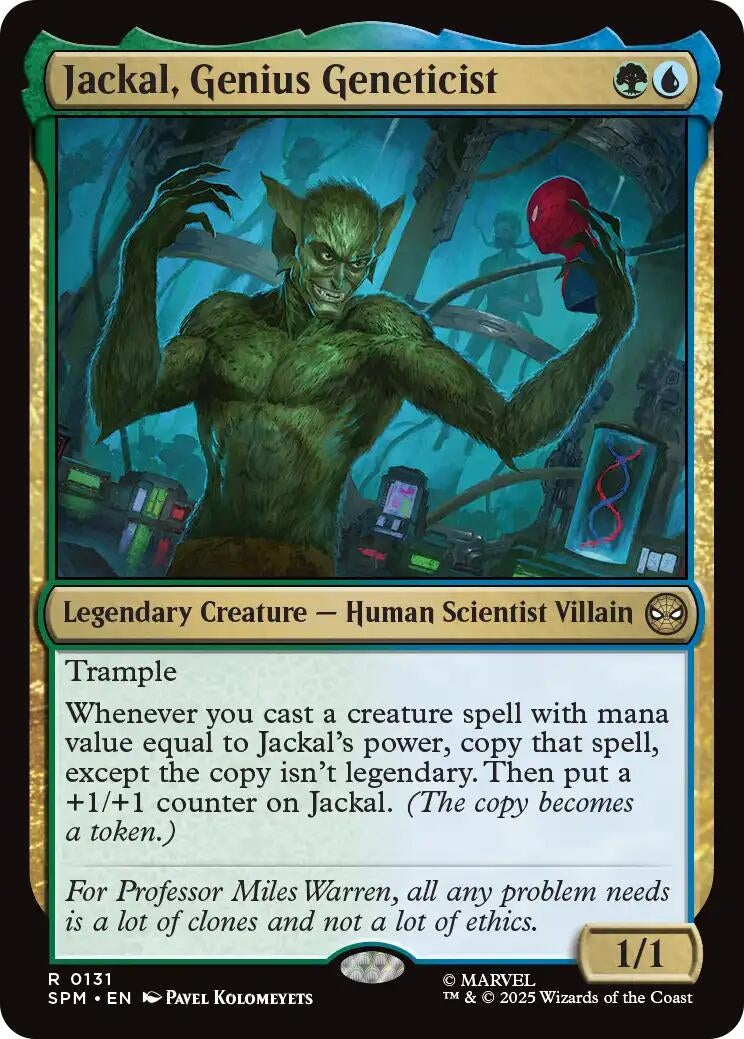 Image for Jackal, Genius Geneticist (131) [Marvel's Spider-Man] - Magic: The Gathering
