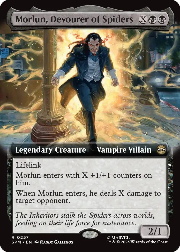 Image for Morlun, Devourer of Spiders (Extended Art) (257) [Marvel's Spider-Man] - Magic: The Gathering