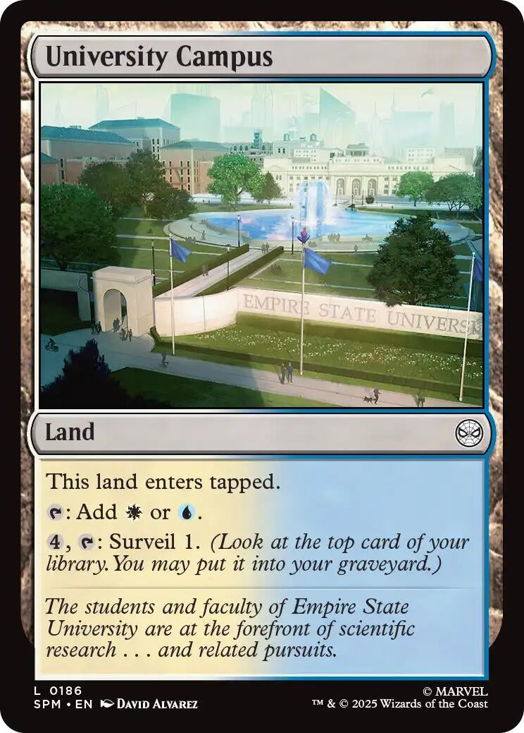 Image for University Campus (186) [Marvel's Spider-Man] - Magic: The Gathering