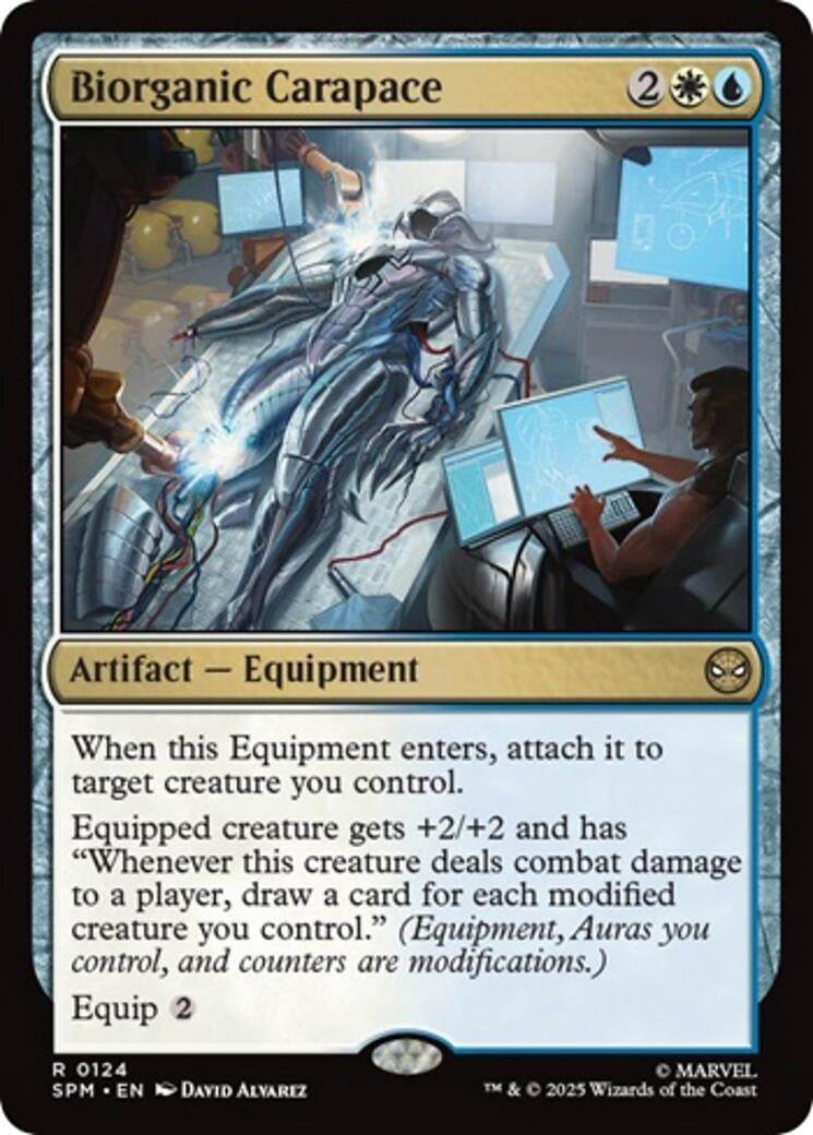 Image for Biorganic Carapace (124) [Marvel's Spider-Man] - Magic: The Gathering