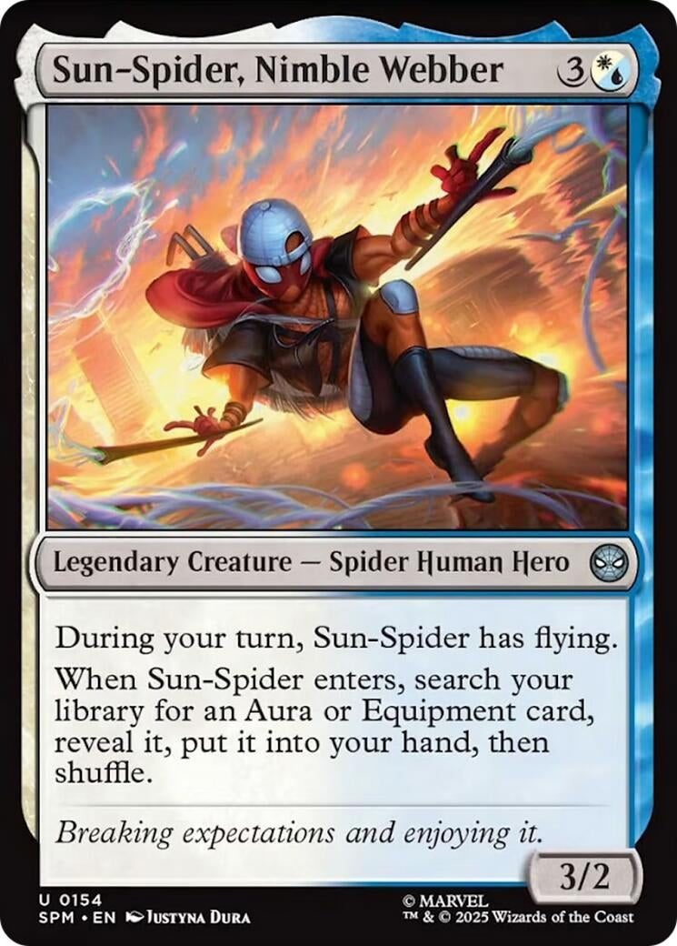 Image for Sun-Spider, Nimble Webber (154) [Marvel's Spider-Man] - Magic: The Gathering