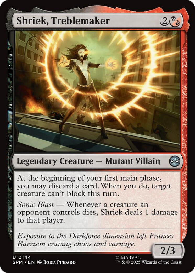 Image for Shriek, Treblemaker (144) [Marvel's Spider-Man] - Magic: The Gathering