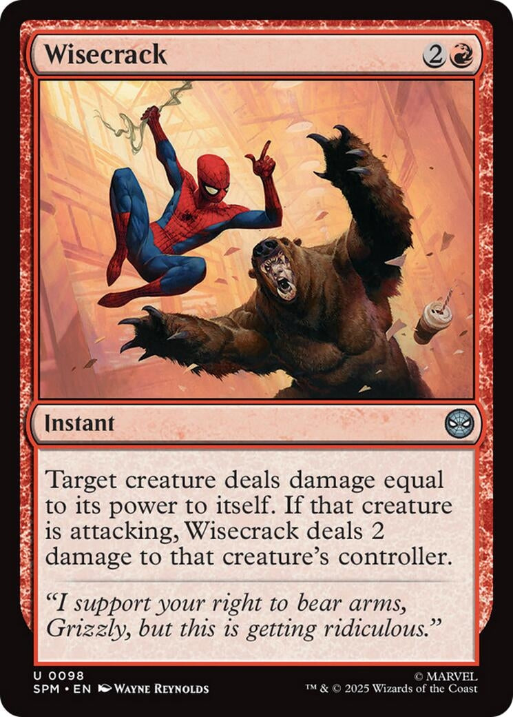 Image for Wisecrack (98) [Marvel's Spider-Man] - Magic: The Gathering