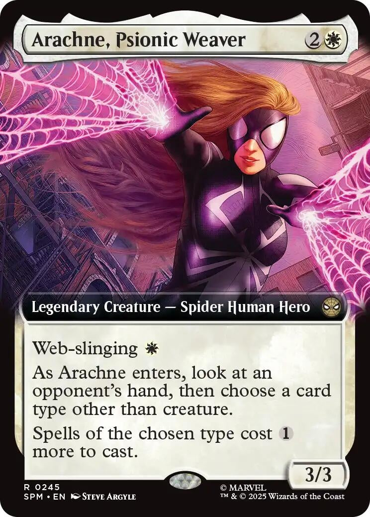 Image for Arachne, Psionic Weaver (Extended Art) (245) [Marvel's Spider-Man] - Magic: The Gathering