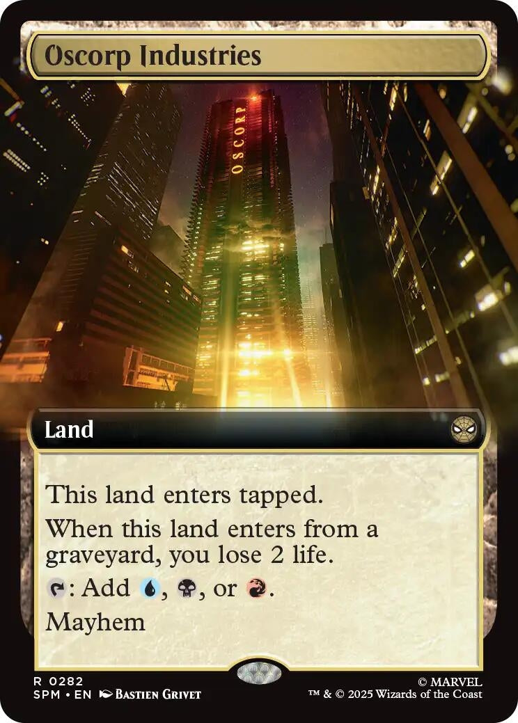 Image for Oscorp Industries (Extended Art) (282) [Marvel's Spider-Man] - Magic: The Gathering