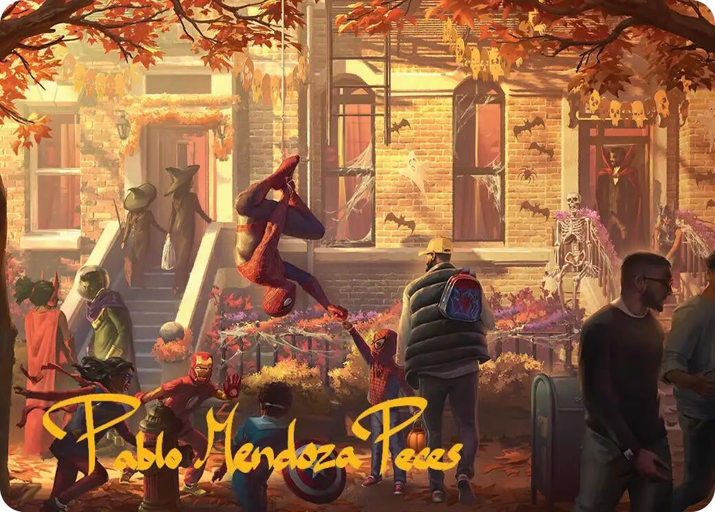Image for Friendly Neighborhood Art Card (Gold-Stamped Signature) (2) [Marvel's Spider-Man] - Magic: The Gathering