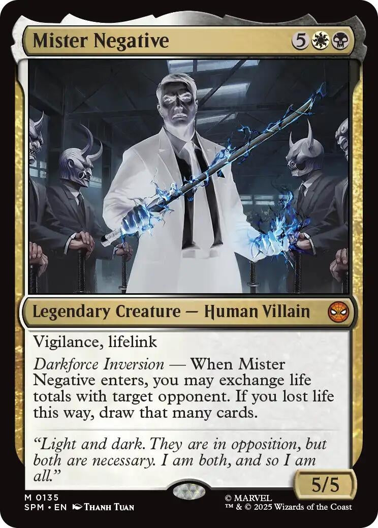Image for Mister Negative (135) [Marvel's Spider-Man] - Magic: The Gathering