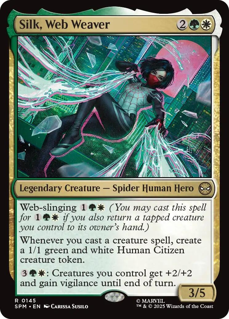 Image for Silk, Web Weaver (145) [Marvel's Spider-Man] - Magic: The Gathering
