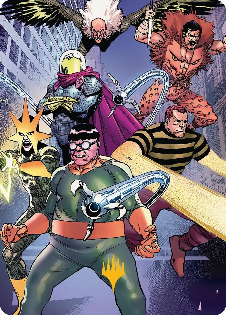 Image for Behold the Sinister Six! Art Card (45/54) (Gold-Stamped Planeswalker Symbol) (45) [Marvel's Spider-Man] - Magic: The Gathering
