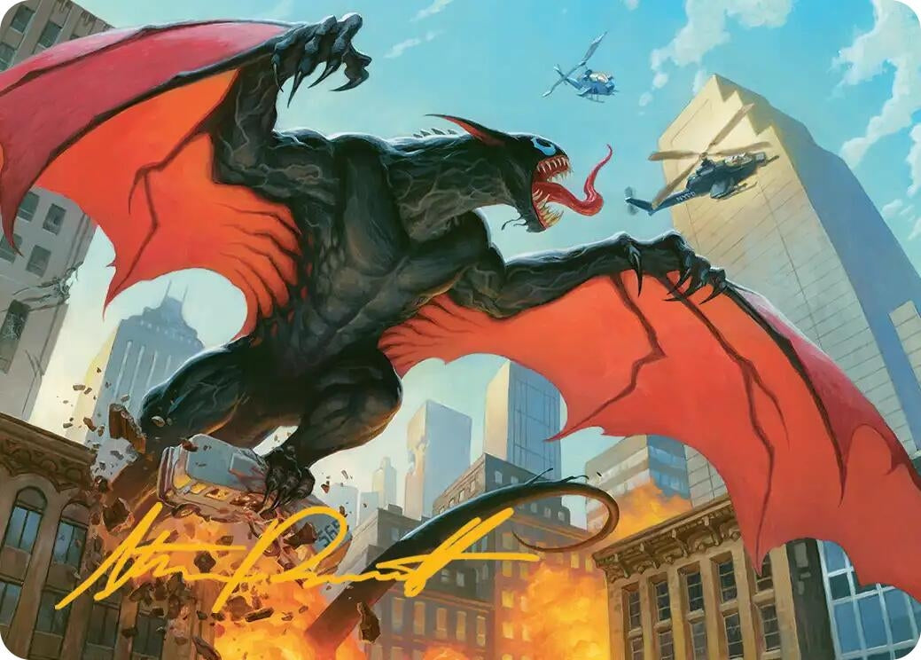 Image for Grendel, Spawn of Knull Art Card (Gold-Stamped Signature) (54) [Marvel's Spider-Man] - Magic: The Gathering