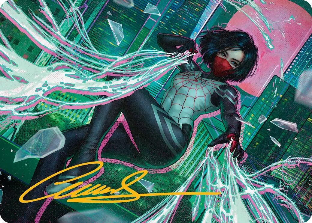 Image for Silk, Web Weaver Art Card (29/54) (Gold-Stamped Signature) (29) [Marvel's Spider-Man] - Magic: The Gathering
