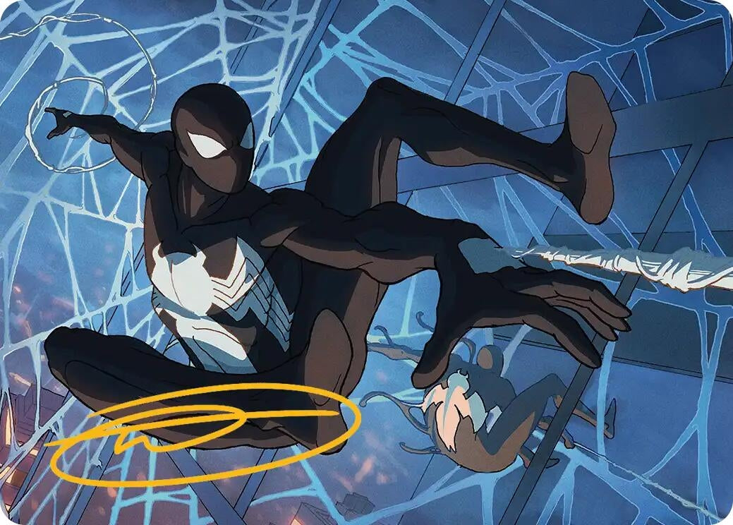 Symbiote Spider-Man Art Card (Gold-Stamped Signature) (40)Art Series:  [Marvel's Spider-Man]