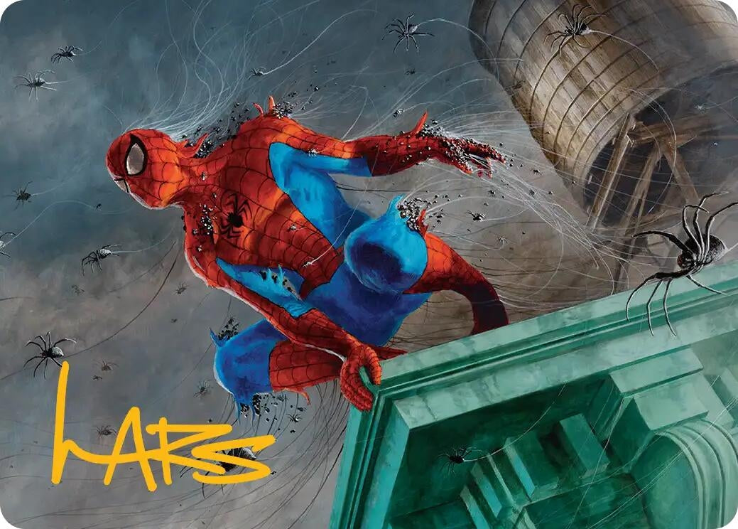 Image for Spiders-Man, Heroic Horde Art Card (Gold-Stamped Signature) (21) [Marvel's Spider-Man] - Magic: The Gathering