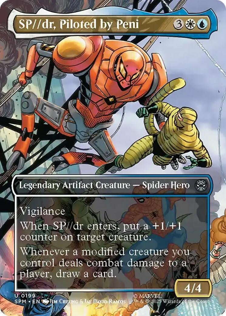 Image for SP//dr, Piloted by Peni (Borderless) (199) [Marvel's Spider-Man] - Magic: The Gathering