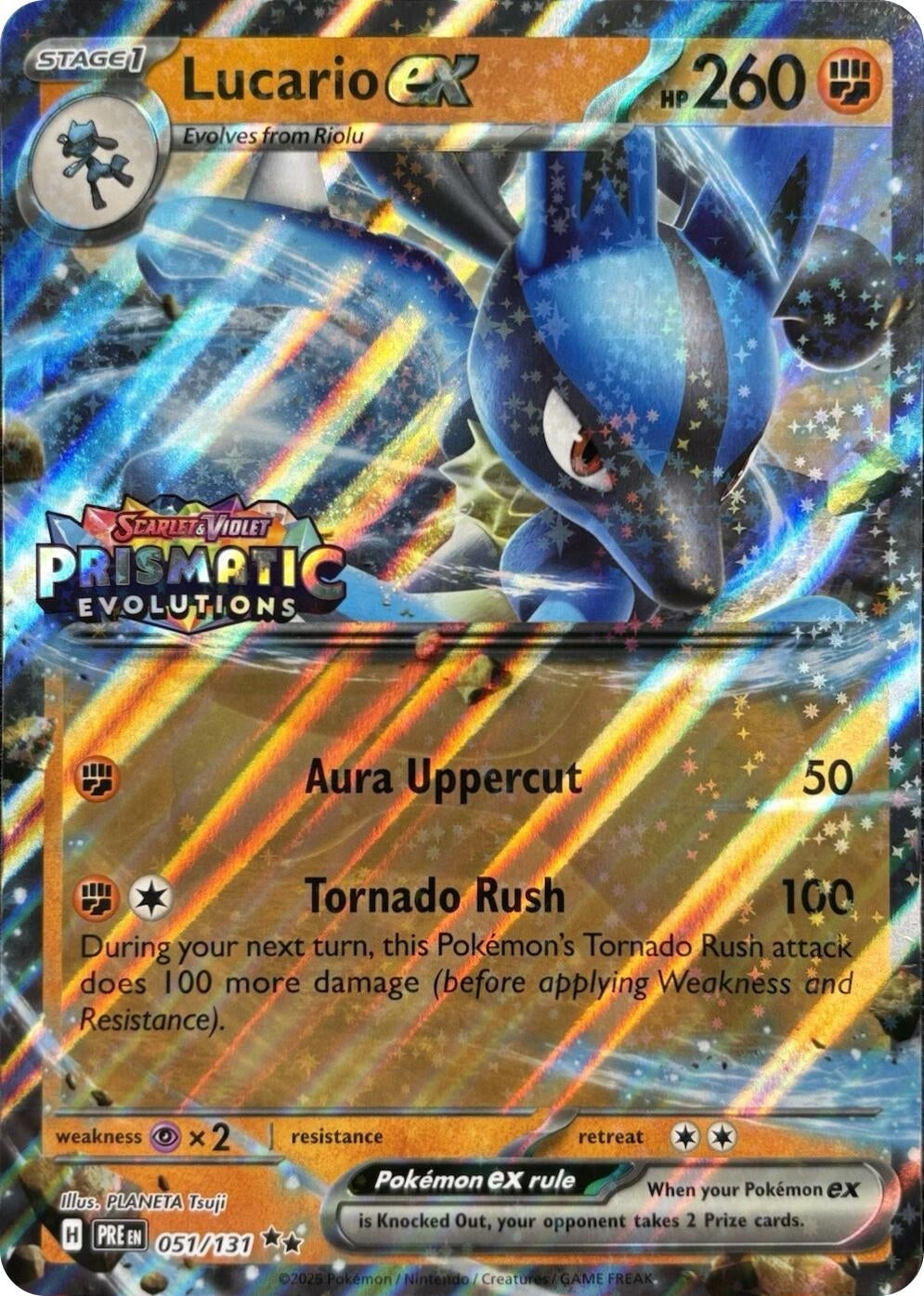 Image for Lucario ex (Prismatic Evolutions Stamp) (051/131) [Miscellaneous Cards & Products] - Pokemon