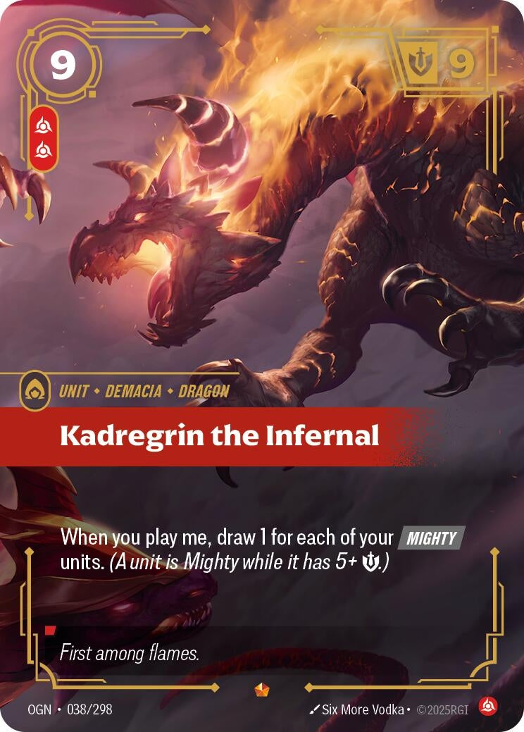 Image for Kadregrin the Infernal (038/298) [Origins] - Riftbound: League of Legends Trading Card Game