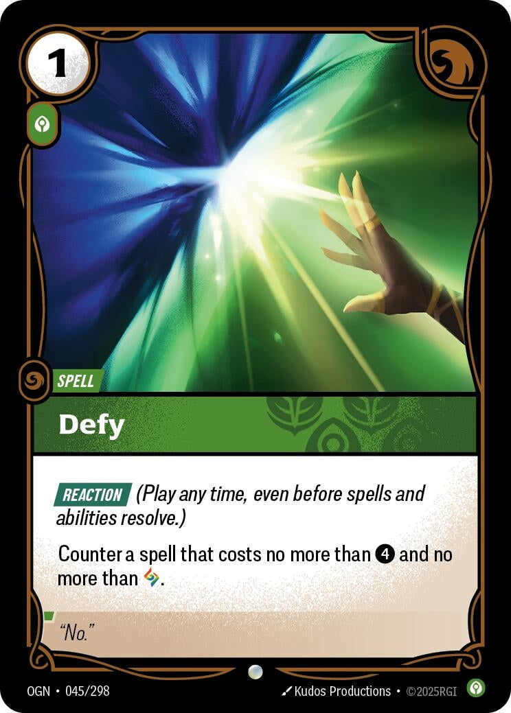 Image for Defy (045/298) [Origins] - Riftbound: League of Legends Trading Card Game