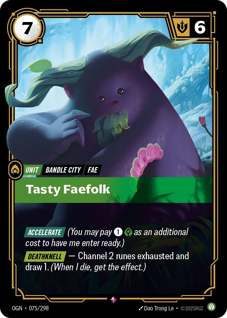Image for Tasty Faefolk (075/298) [Origins] - Riftbound: League of Legends Trading Card Game