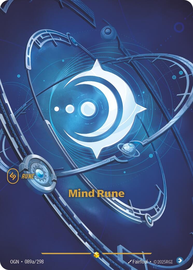 Image for Mind Rune (Alternate Art) (089a/298) [Origins] - Riftbound: League of Legends Trading Card Game
