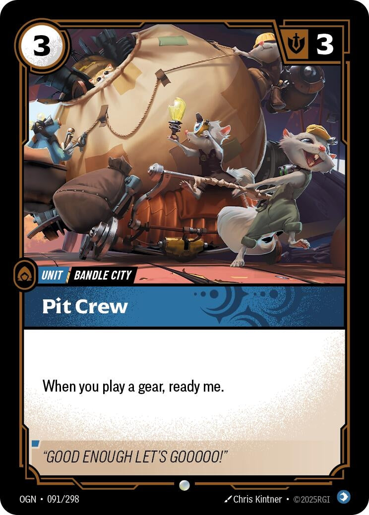 Image for Pit Crew (091/298) [Origins] - Riftbound: League of Legends Trading Card Game