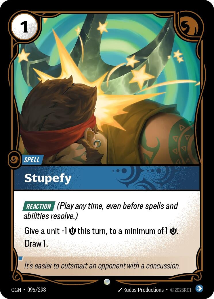 Image for Stupefy (095/298) [Origins] - Riftbound: League of Legends Trading Card Game