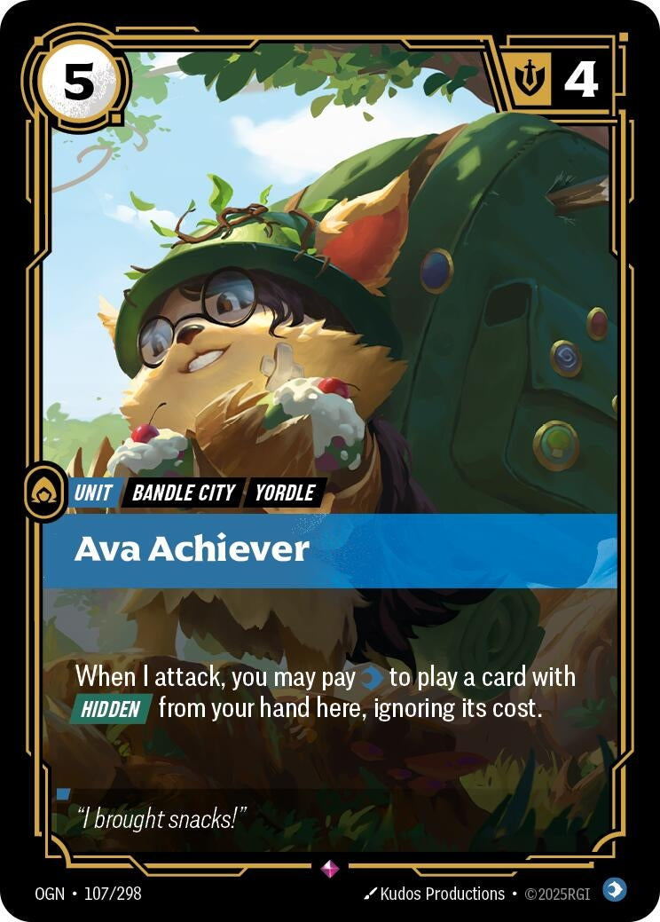Image for Ava Achiever (107/298) [Origins] - Riftbound: League of Legends Trading Card Game