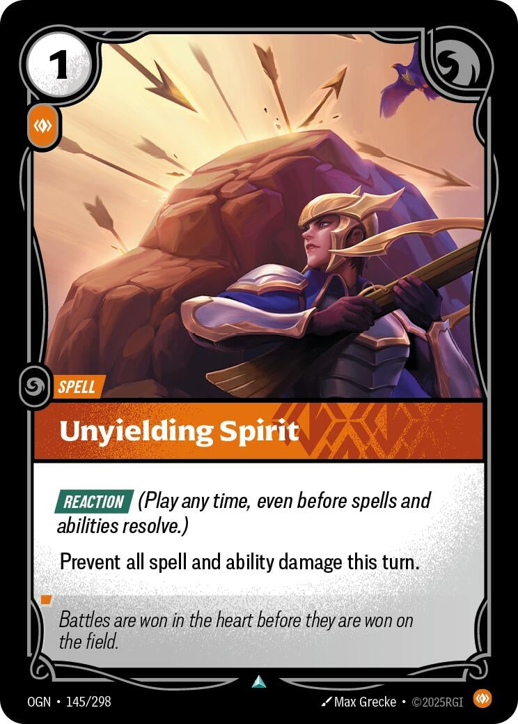 Image for Unyielding Spirit (145/298) [Origins] - Riftbound: League of Legends Trading Card Game