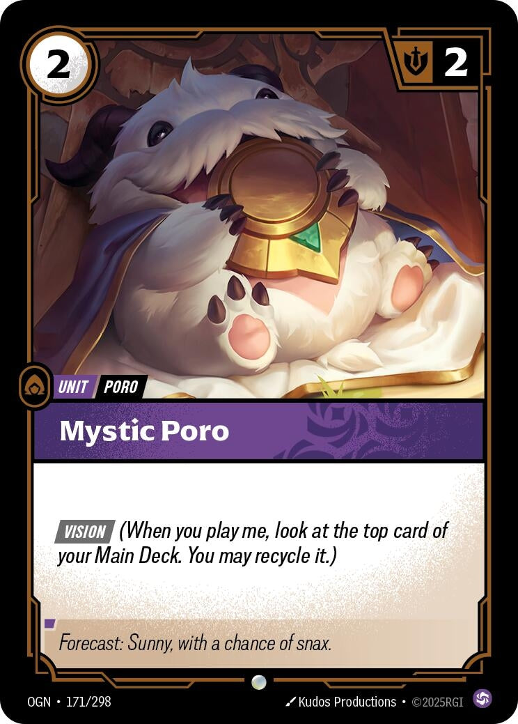 Image for Mystic Poro (171/298) [Origins] - Riftbound: League of Legends Trading Card Game