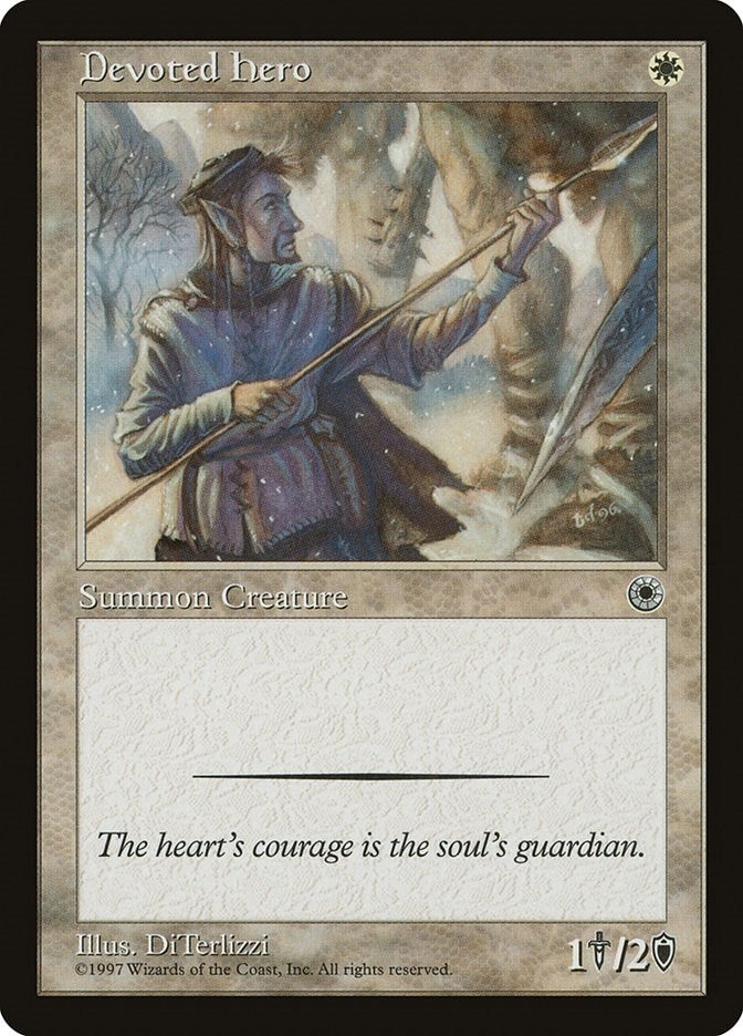 Image for Devoted Hero [Portal] - Magic: The Gathering