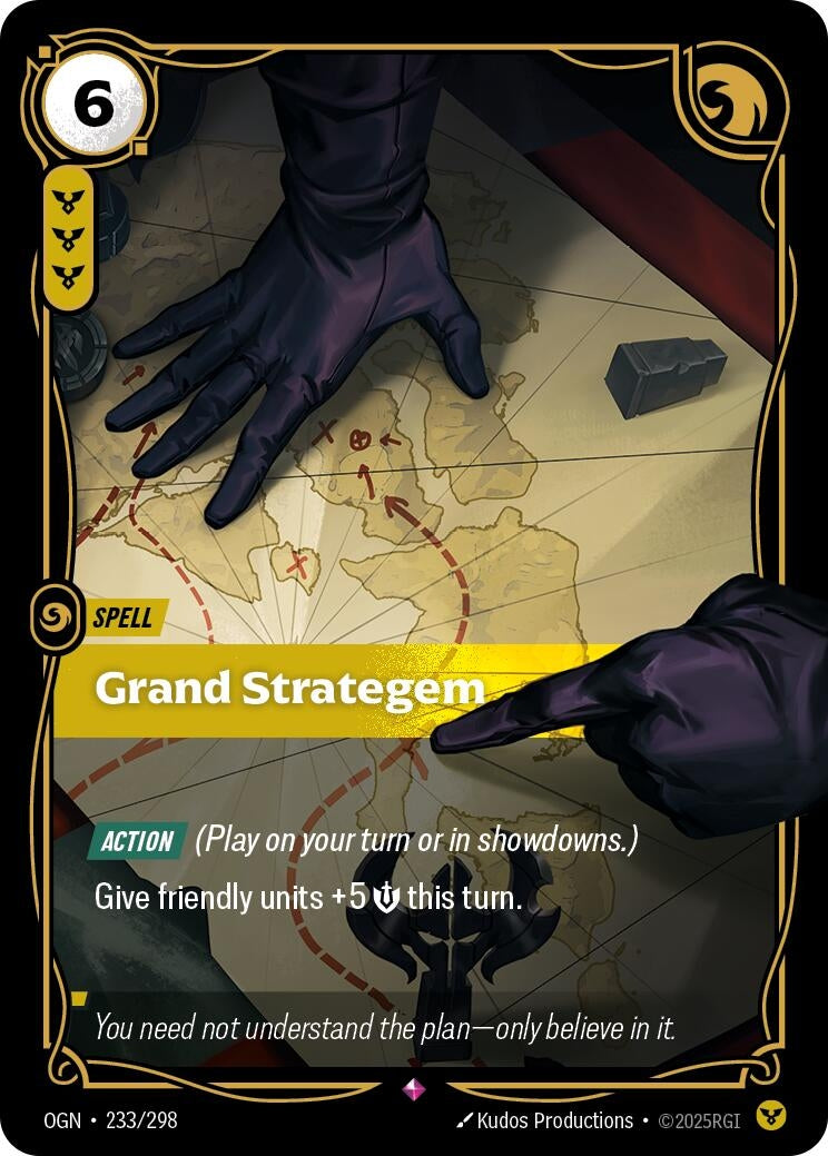 Image for Grand Strategem (233/298) [Origins] - Riftbound: League of Legends Trading Card Game