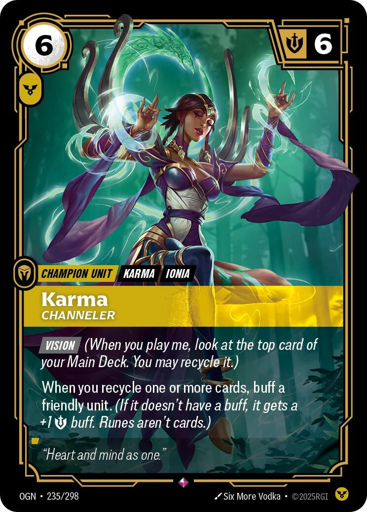 Image for Karma - Channeler (235/298) [Origins] - Riftbound: League of Legends Trading Card Game