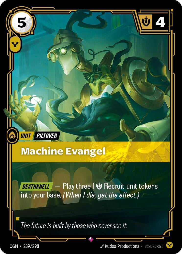 Image for Machine Evangel (239/298) [Origins] - Riftbound: League of Legends Trading Card Game