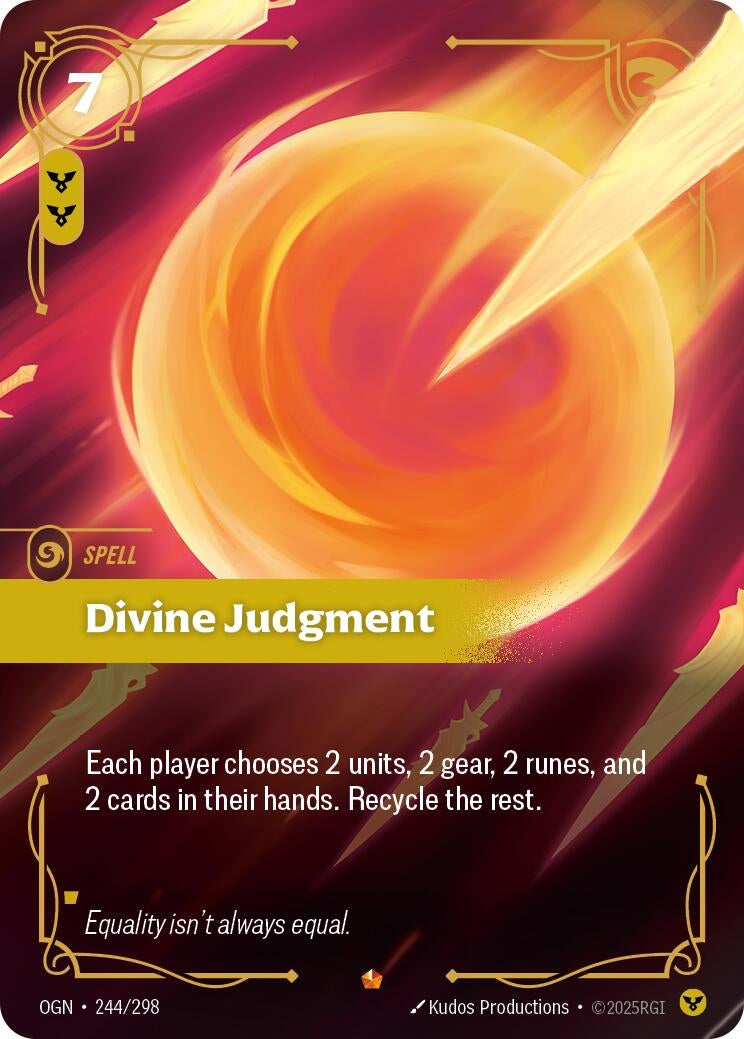 Image for Divine Judgment (244/298) [Origins] - Riftbound: League of Legends Trading Card Game