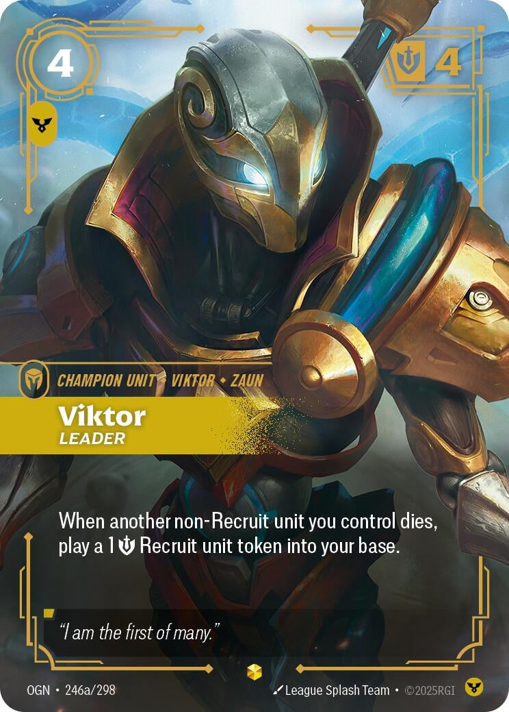 Image for Viktor - Leader (Alternate Art) (246a/298) [Origins] - Riftbound: League of Legends Trading Card Game