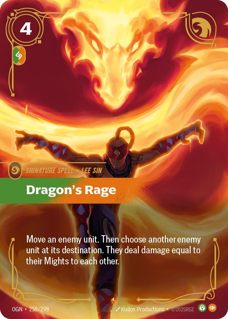 Image for Dragon's Rage (258/298) [Origins] - Riftbound: League of Legends Trading Card Game