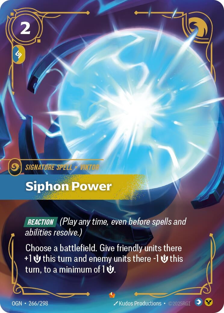 Image for Siphon Power (266/298) [Origins] - Riftbound: League of Legends Trading Card Game