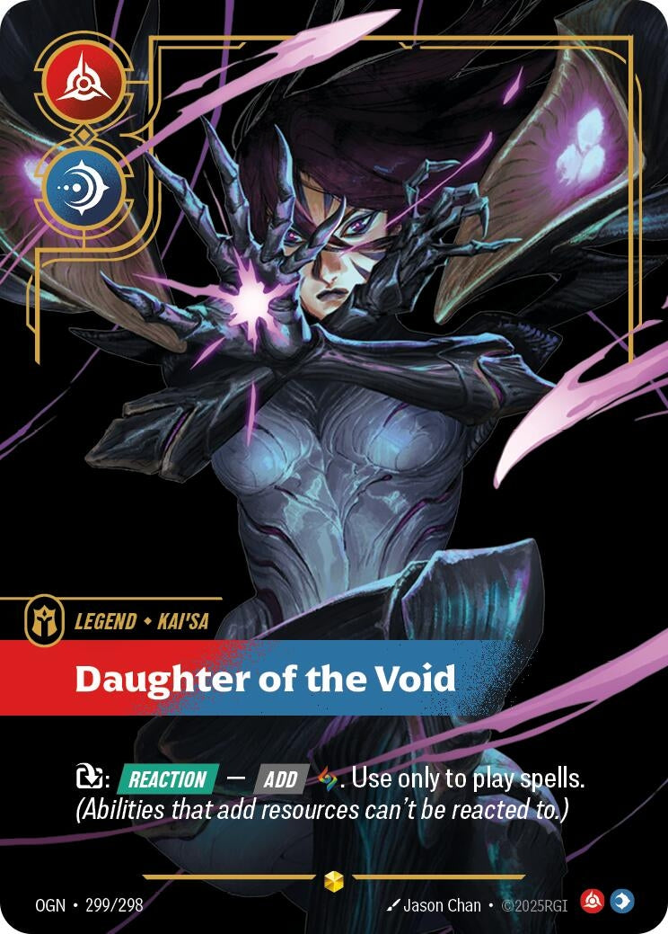 Image for Kai'Sa - Daughter of the Void (Overnumbered) (299/298) [Origins] - Riftbound: League of Legends Trading Card Game