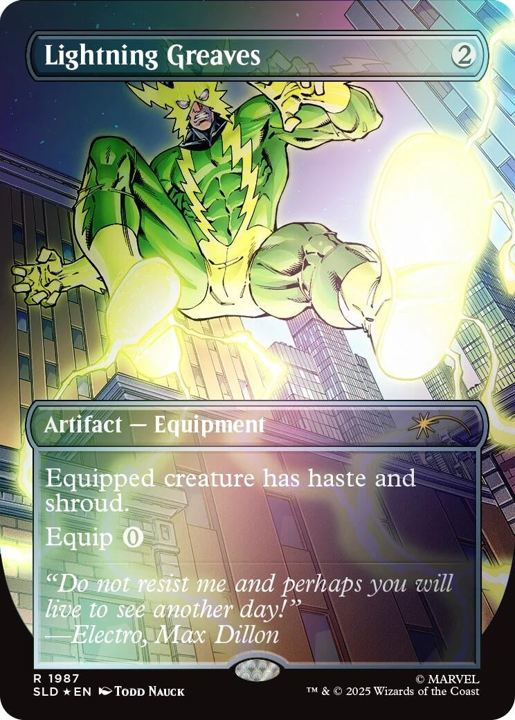 Image for Lightning Greaves (1987) (Rainbow Foil) (1987) [Secret Lair Drop Series] - Magic: The Gathering