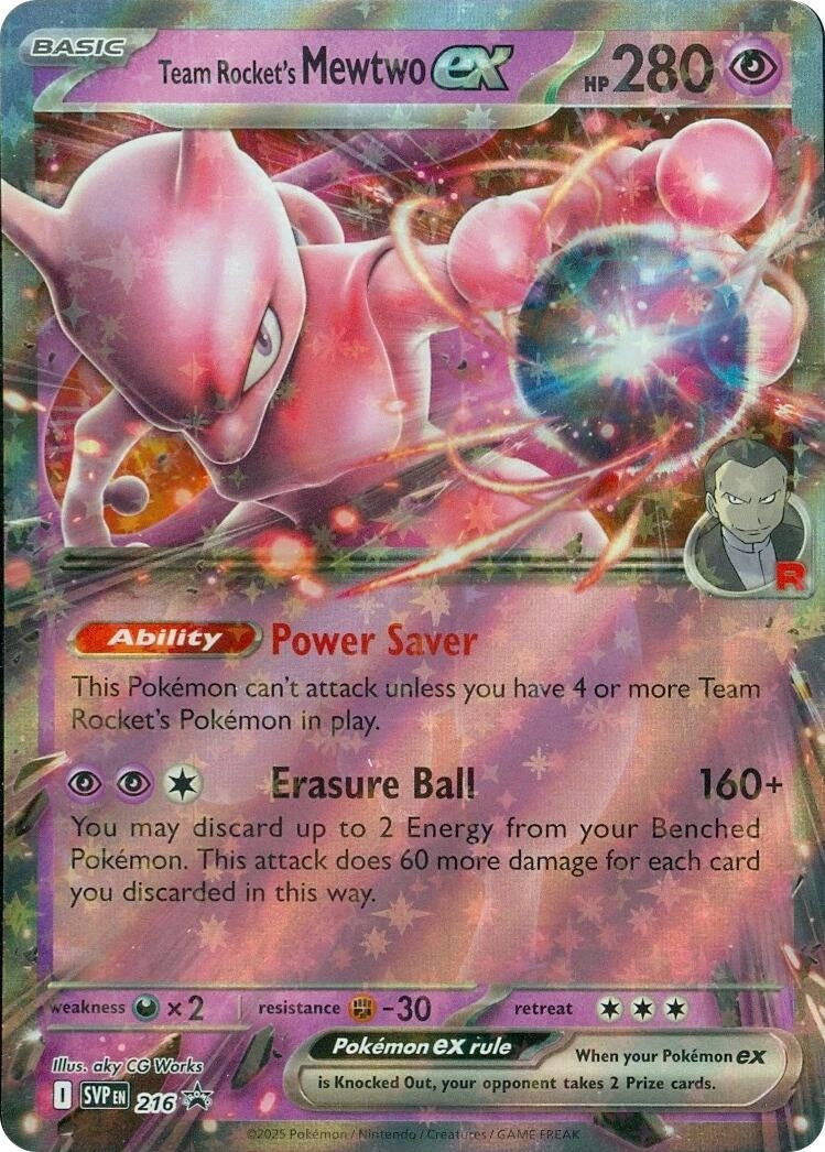 Image for Team Rocket's Mewtwo ex - 216 (216) [SV: Scarlet & Violet Promo Cards] - Pokemon