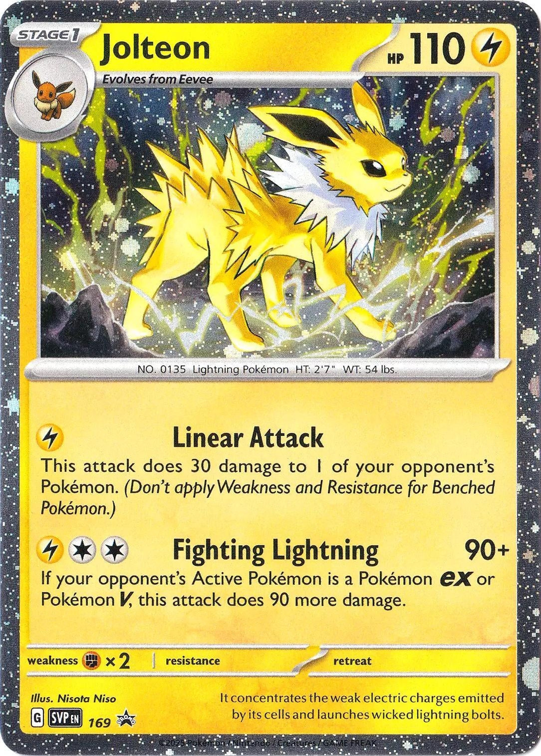 Image for Jolteon - 169 (Cosmos Holo) (169) [SV: Scarlet & Violet Promo Cards] - Pokemon