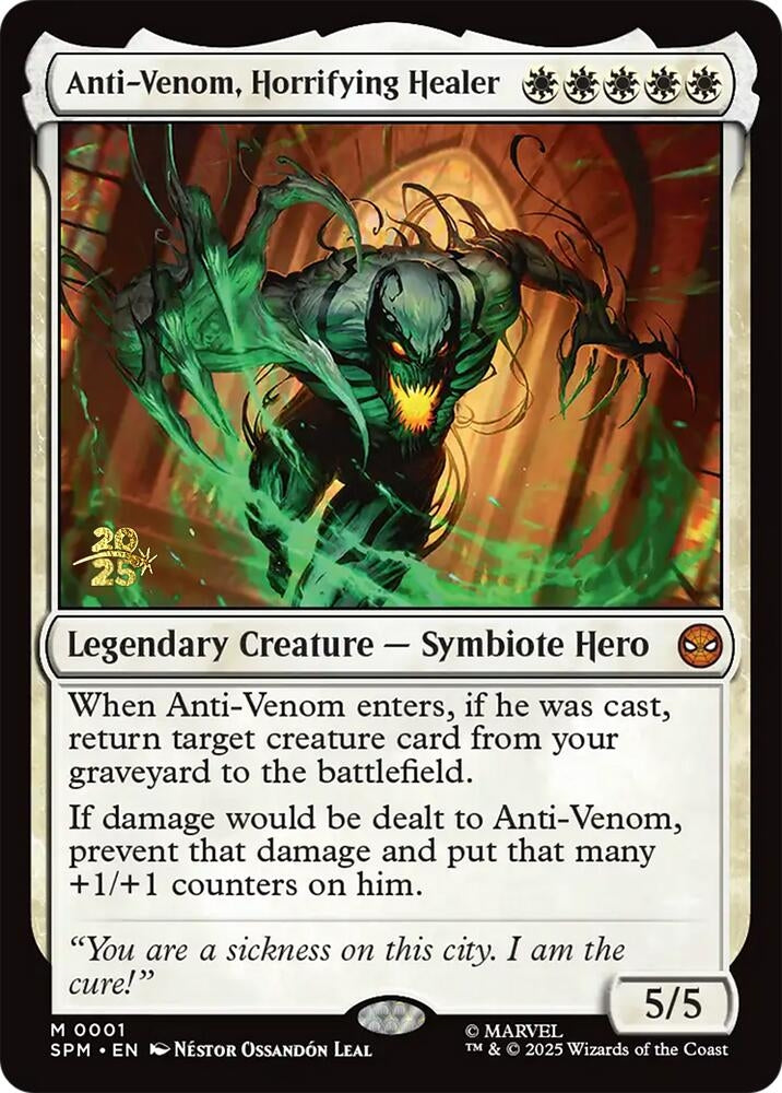 Image for Anti-Venom, Horrifying Healer (1) [Prerelease Cards] - Magic: The Gathering
