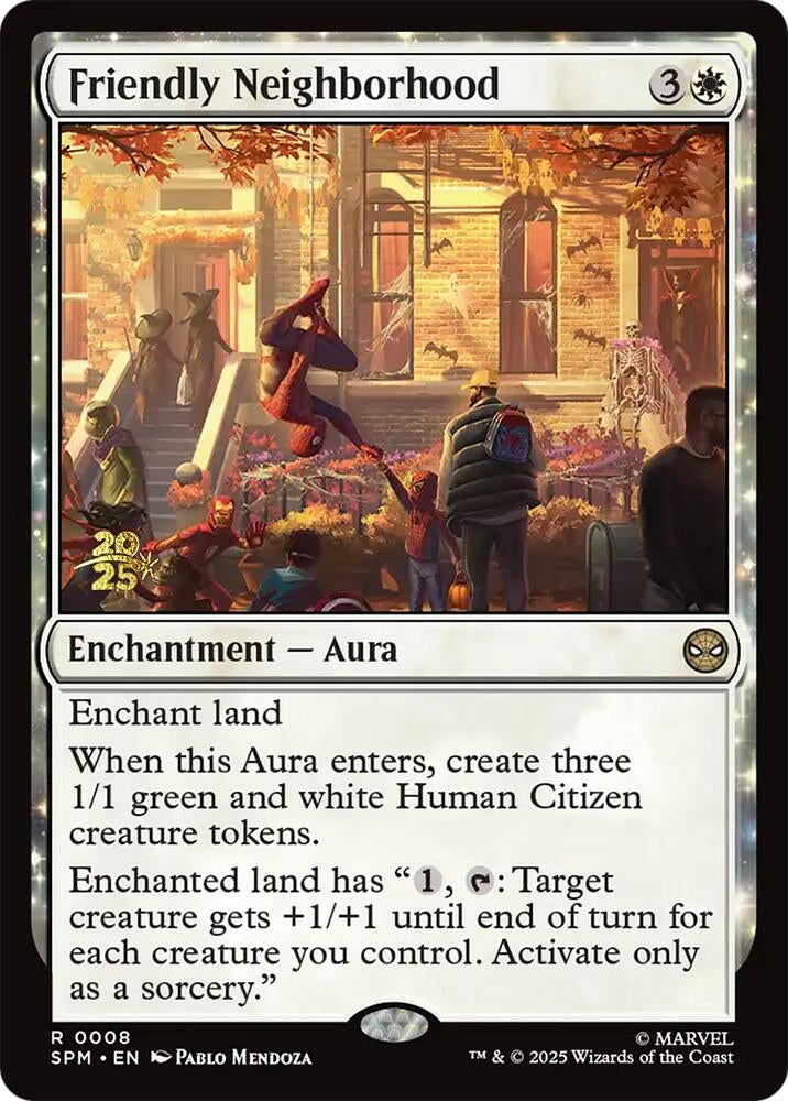 Image for Friendly Neighborhood (8) [Prerelease Cards] - Magic: The Gathering