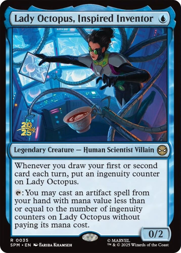 Image for Lady Octopus, Inspired Inventor (35) [Prerelease Cards] - Magic: The Gathering