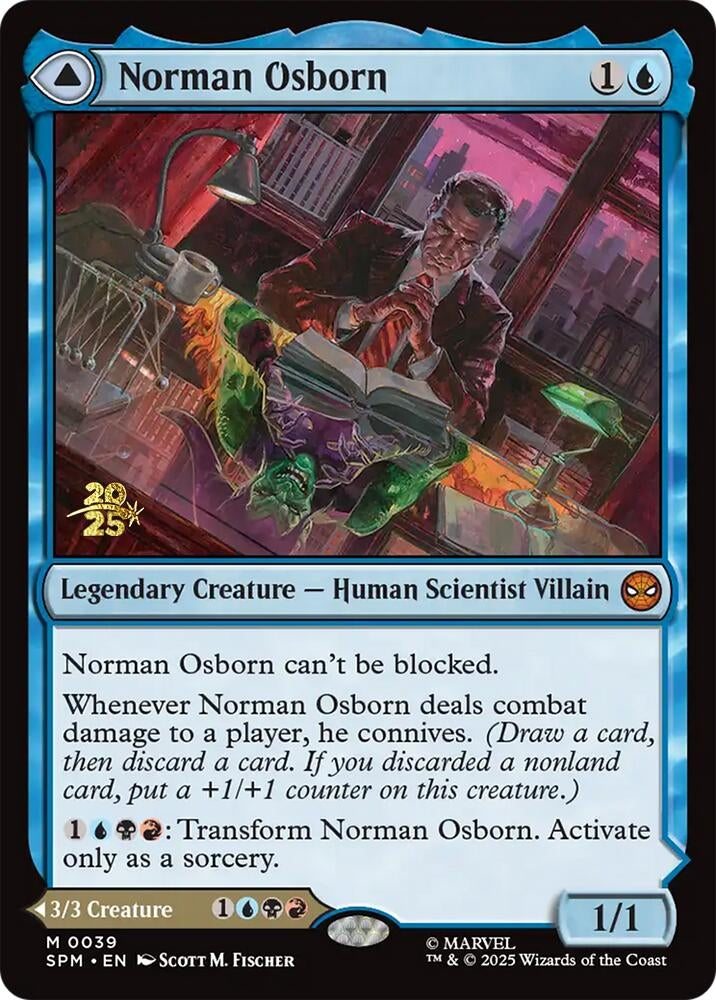 Image for Norman Osborn (39) [Prerelease Cards] - Magic: The Gathering