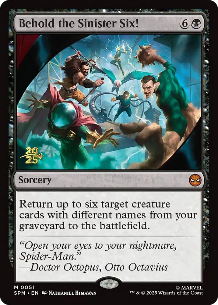 Image for Behold the Sinister Six! (51) [Prerelease Cards] - Magic: The Gathering
