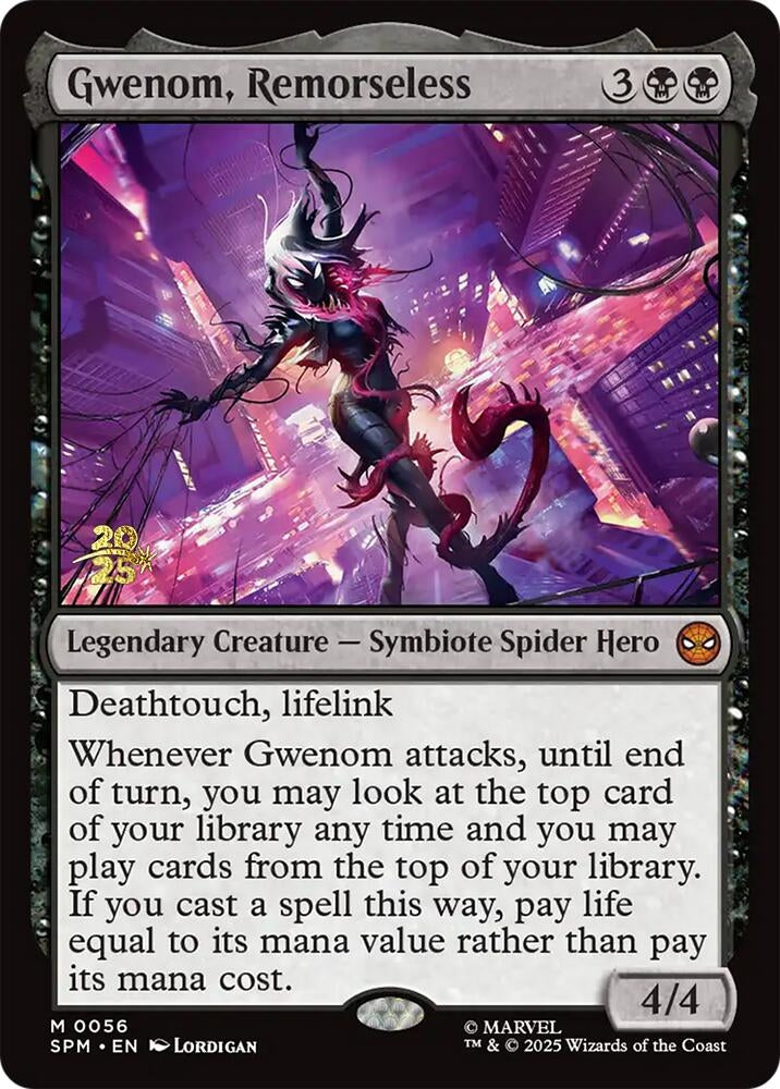 Image for Gwenom, Remorseless (56) [Prerelease Cards] - Magic: The Gathering