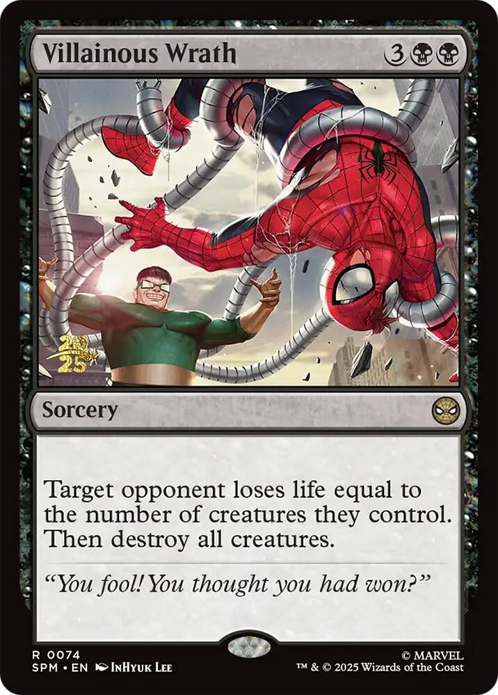 Image for Villainous Wrath (74) [Prerelease Cards] - Magic: The Gathering