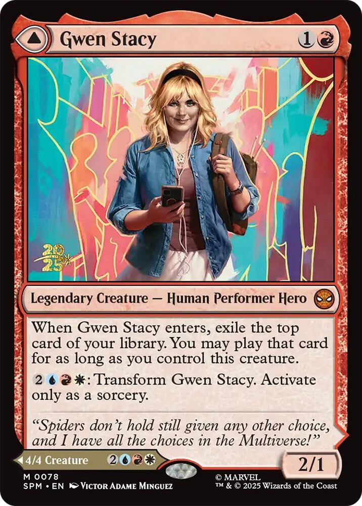 Image for Gwen Stacy (78) [Prerelease Cards] - Magic: The Gathering